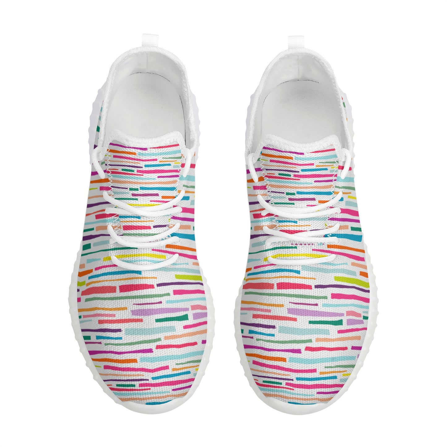 Lines of Color - PreTeen - Women's Mesh Knit Sneakers