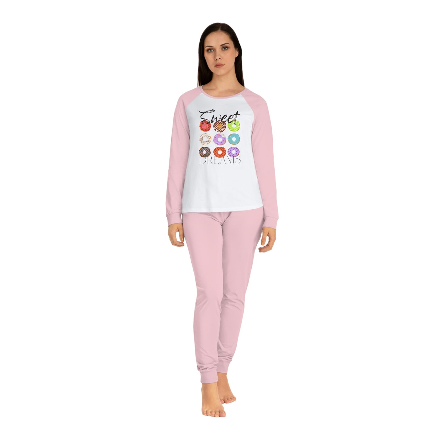 Sweet Dreams Women's Pajama Set (Pink or Gray)
