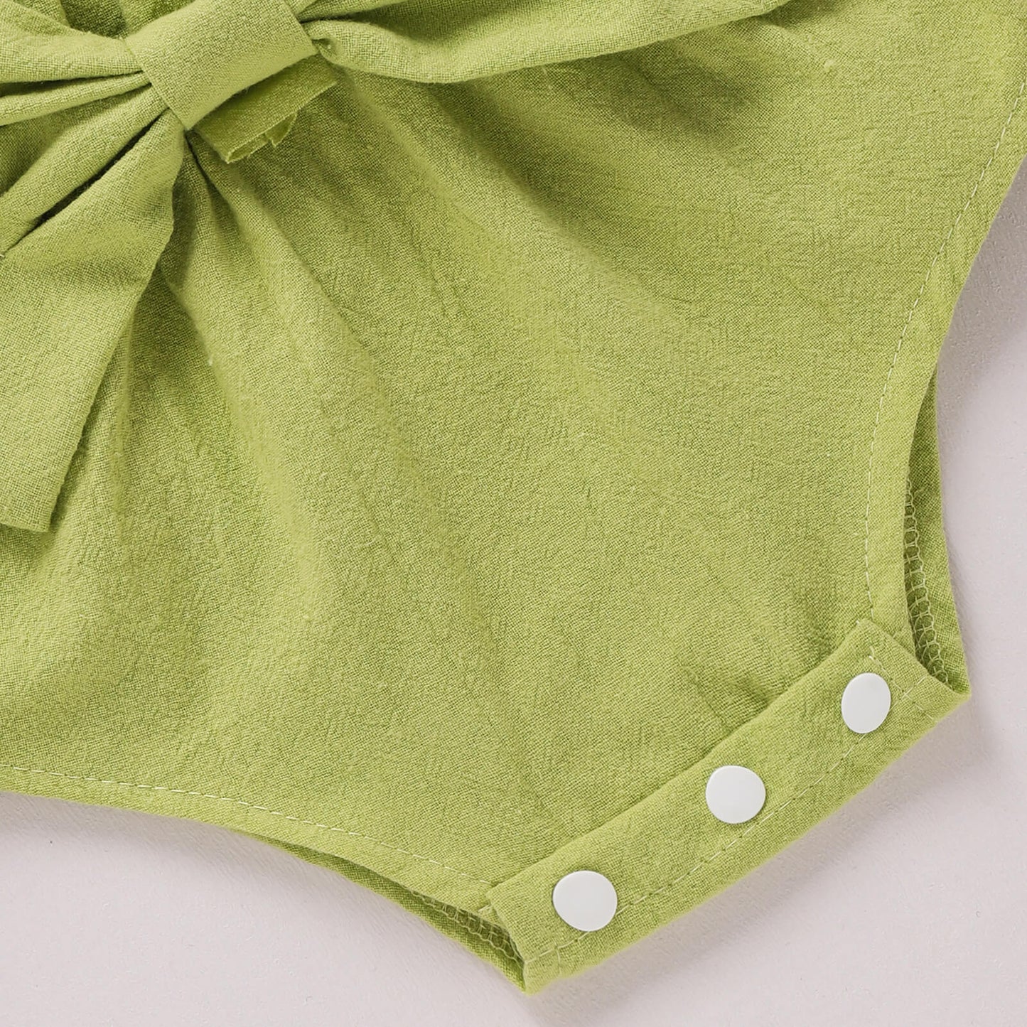 Infant/Baby Bow Detail Flounce Sleeve Bodysuit