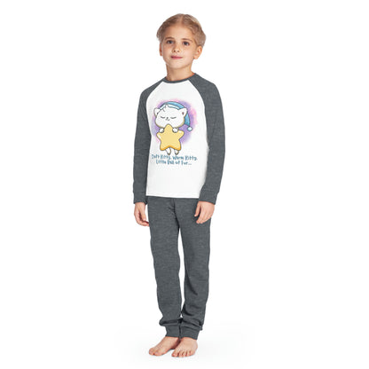 Soft Kitty, Warm Kitty Kids' Pajama Set (Gray or Pink)