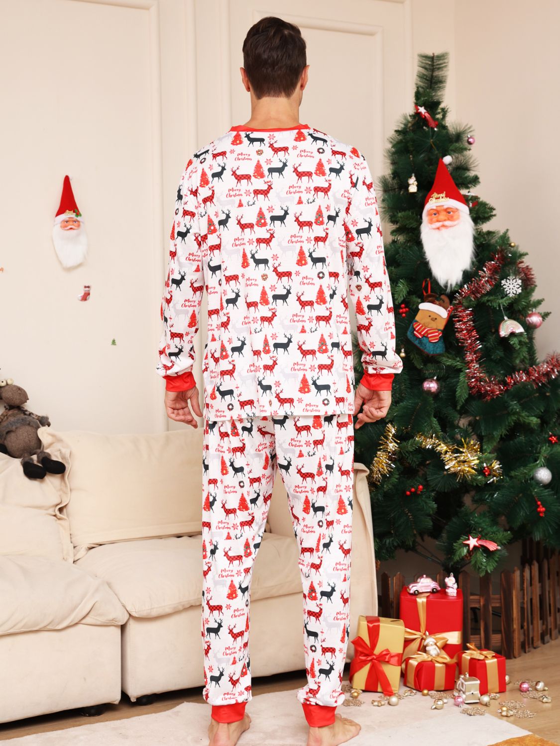 Reindeer Print - Holiday PJ Set (Men's)