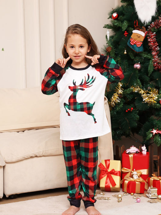 Plaid Reindeer - Holiday PJ Set (Baby)