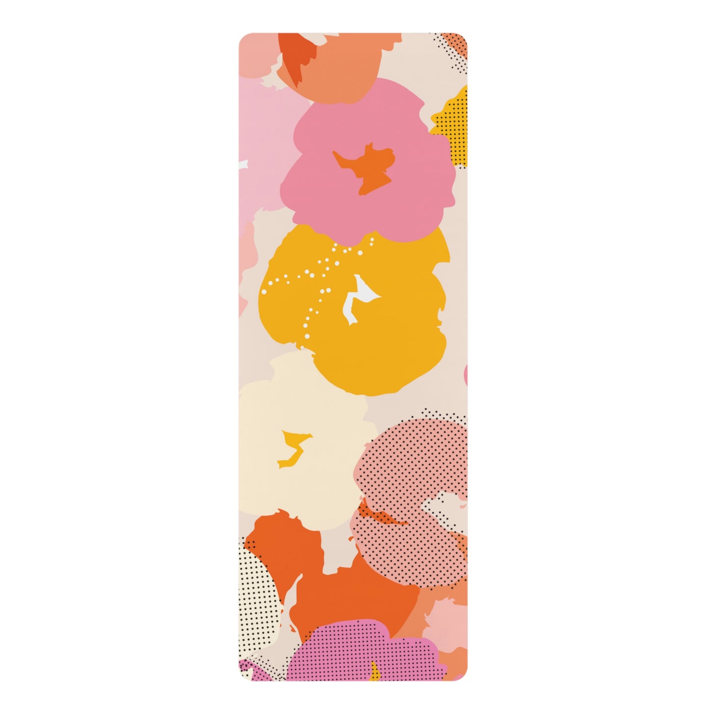 Bold Floral - Rubber Backed Yoga Mat