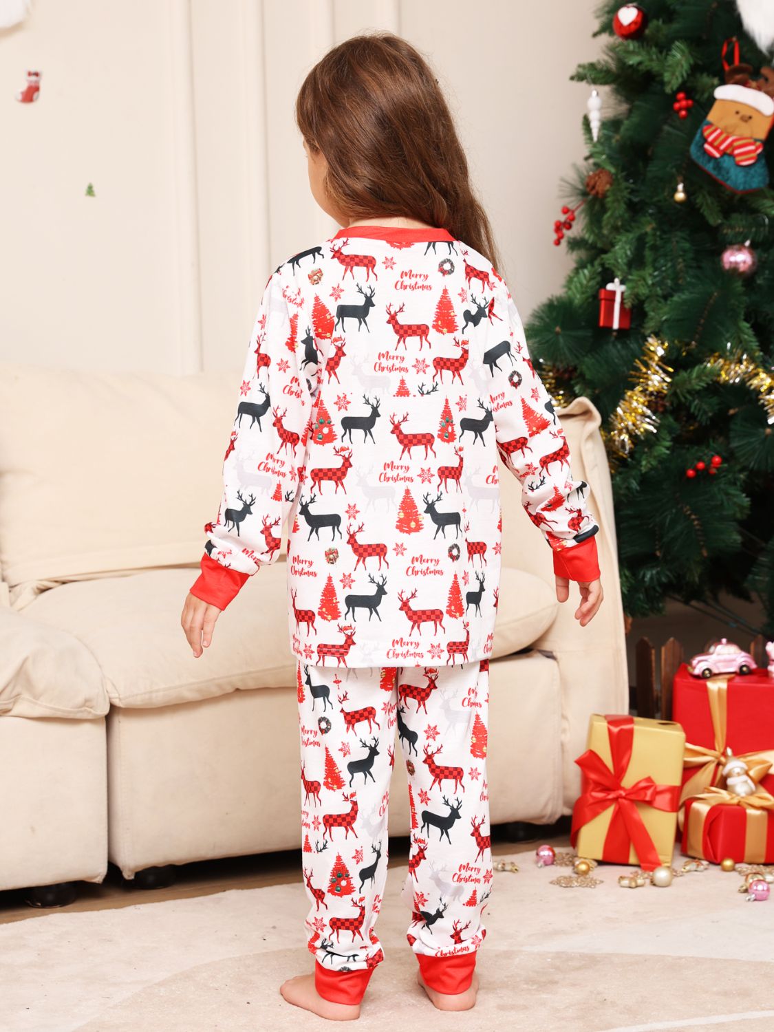 Reindeer Print - Holiday PJ Set (Baby)