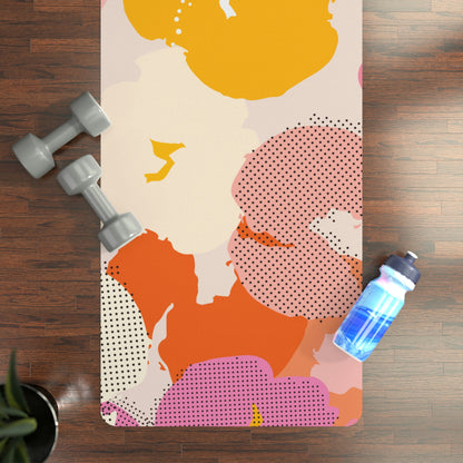 Bold Floral - Rubber Backed Yoga Mat