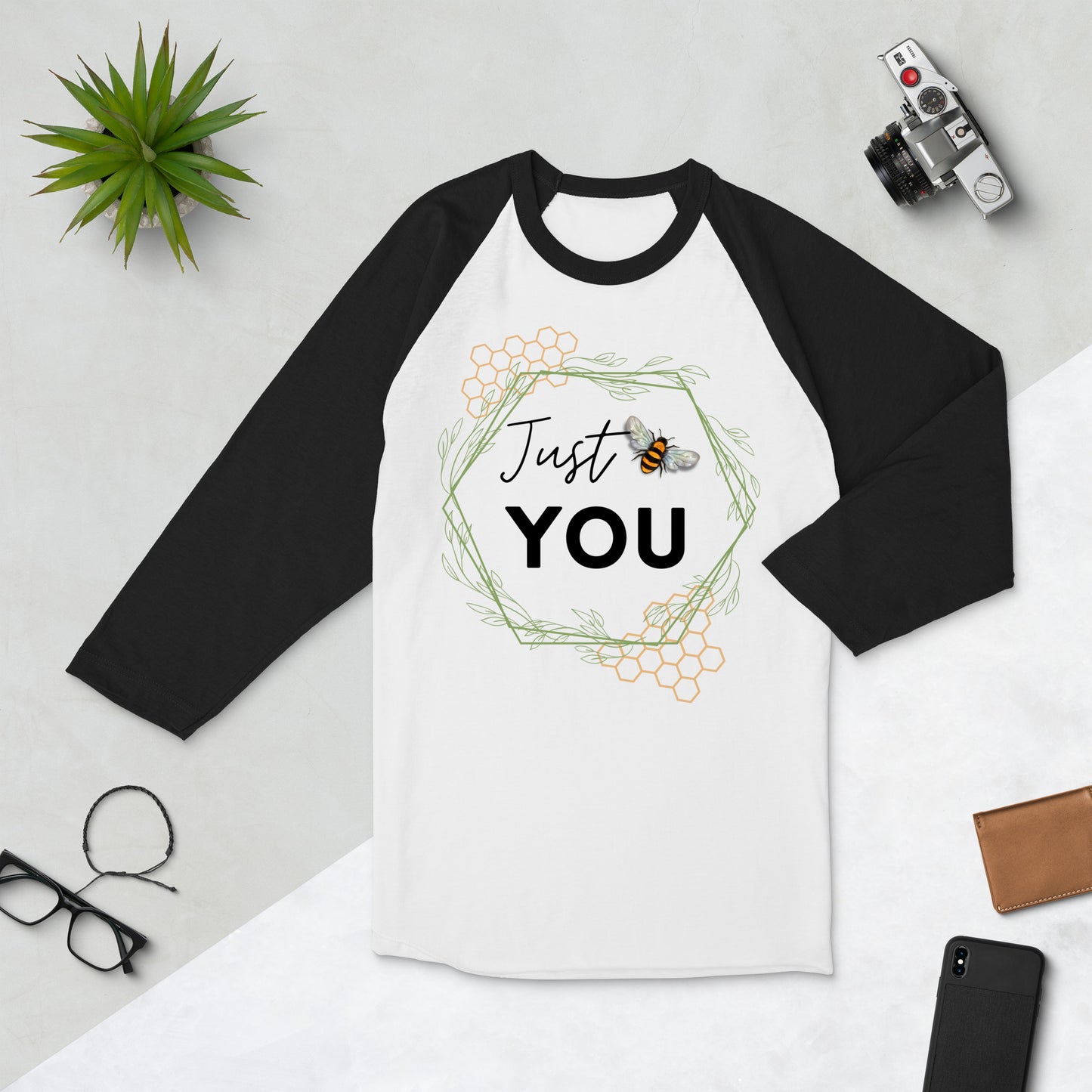 Just "Bee" You Baseball Style Top - Adult